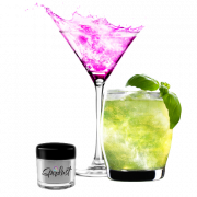 Glitter per cocktail rosa 25 grammi