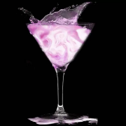 Glitter per cocktail Viola perlato 25 grammi