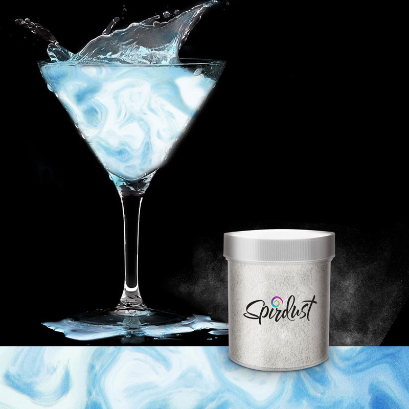 Glitzer für Cocktails Perlglanz Blau 25 Gramm