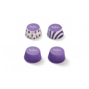 Moules à cupcakes lilas, 75 pièces