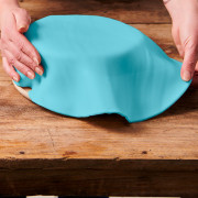 Rollfondant Decke Babyblau, Ø 36 cm