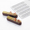 Silikonform Hüppen Eclair Blätter
