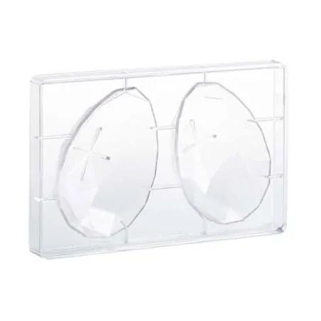 Cute chocolate mold Easter egg in diamond look