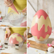 Chocolate mold Easter egg spotted