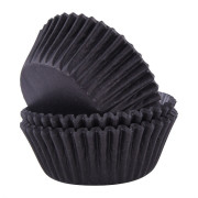 Moules à cupcakes noir nuit, 60 pièces