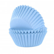 Moules à cupcakes bleu clair, 60 pièces