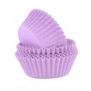Moules à cupcakes violet clair, 60 pièces