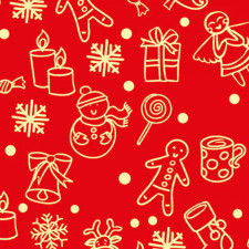 Schoggi-Tattoo Fröhliche Weihnachten