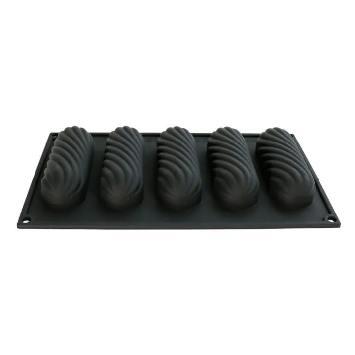 Silikonform Eclair Twist 12 x 4 cm, 5 Stück