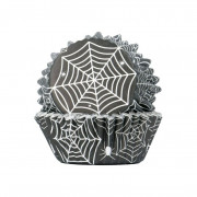 Cupcake Förmchen Spinnennetz, 30 Stück