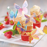 Papillons en papier à manger 12 pièces