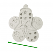 Silicone embosser multi flowers and buds set