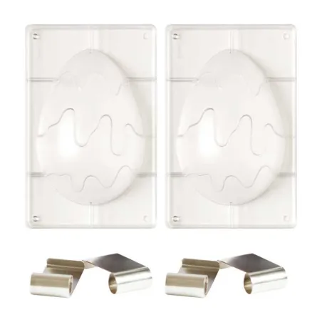 Sweet chocolate mold Easter egg spotted