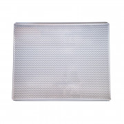 Baking tray with perforation aluminum 43 x 35 cm, open ends