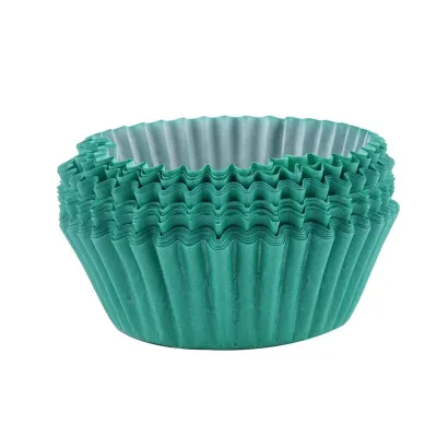 Cupcake Förmchen Seegrün, 60 Stück