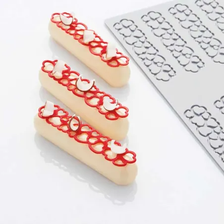 Silicone mold Hüppen Eclair hearts