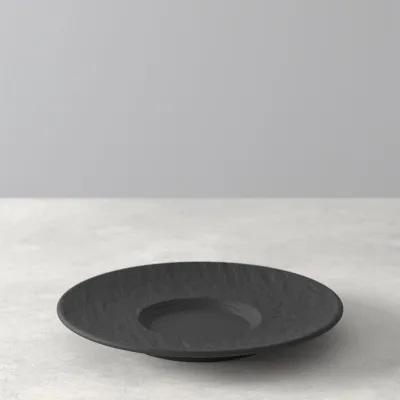 Piattino da caffè Manufacture Rock, nero di Villeroy & Boch