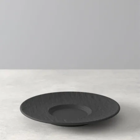 Piattino da caffè Manufacture Rock, nero di Villeroy & Boch