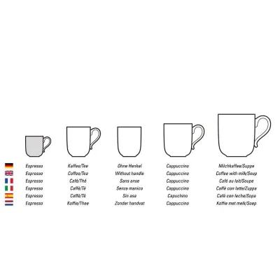 Tazza da espresso Manufacture Rock, 60 ml, nero di Villeroy & Boch