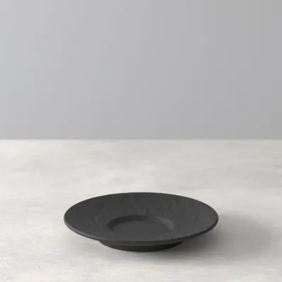 Manufacture Rock Piattino per moka/espresso, nero di Villeroy & Boch