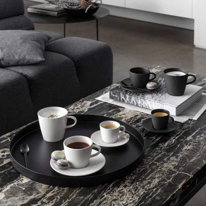 Manufacture Rock Mocha/Espresso Saucer, Black by Villeroy & Boch