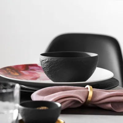 Fabbricazione Ciotola da dessert Rock, 14 cm, nero di Villeroy & Boch