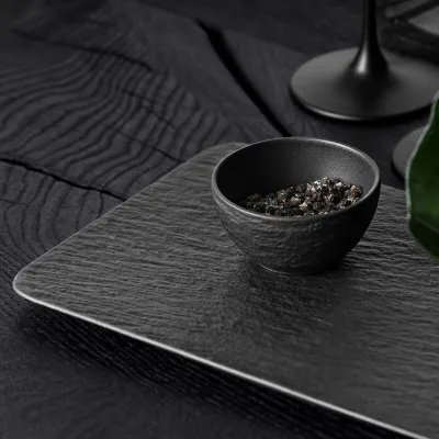 Manufacture Rock Dip Bowl Set 4 Pezzi, Nero di Villeroy & Boch