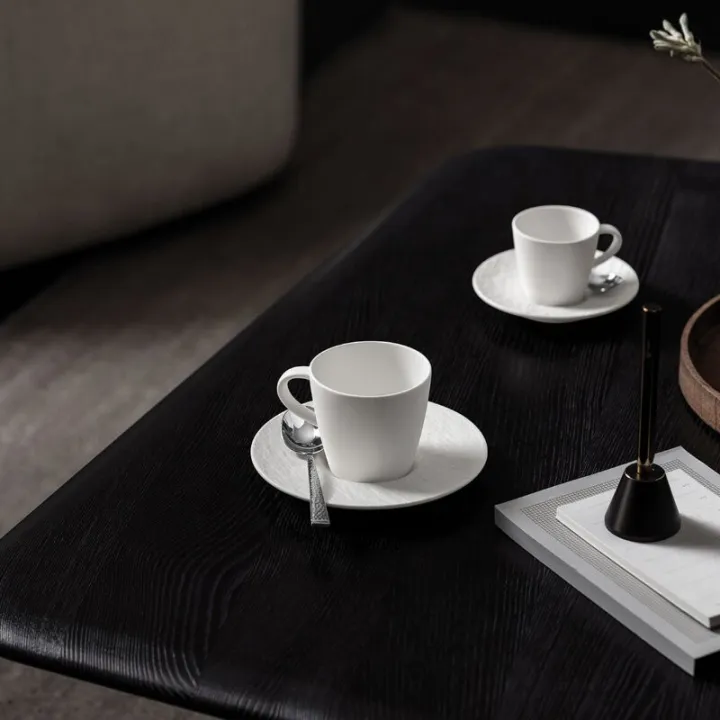 Manufacture Rock Kaffeeuntertasse, Weiss von Villeroy & Boch