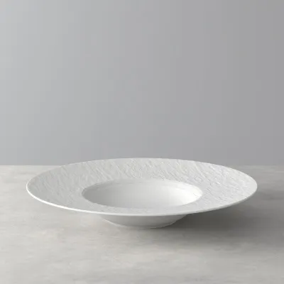 Piatto per pasta Manufacture Rock 28 cm, bianco di Villeroy & Boch