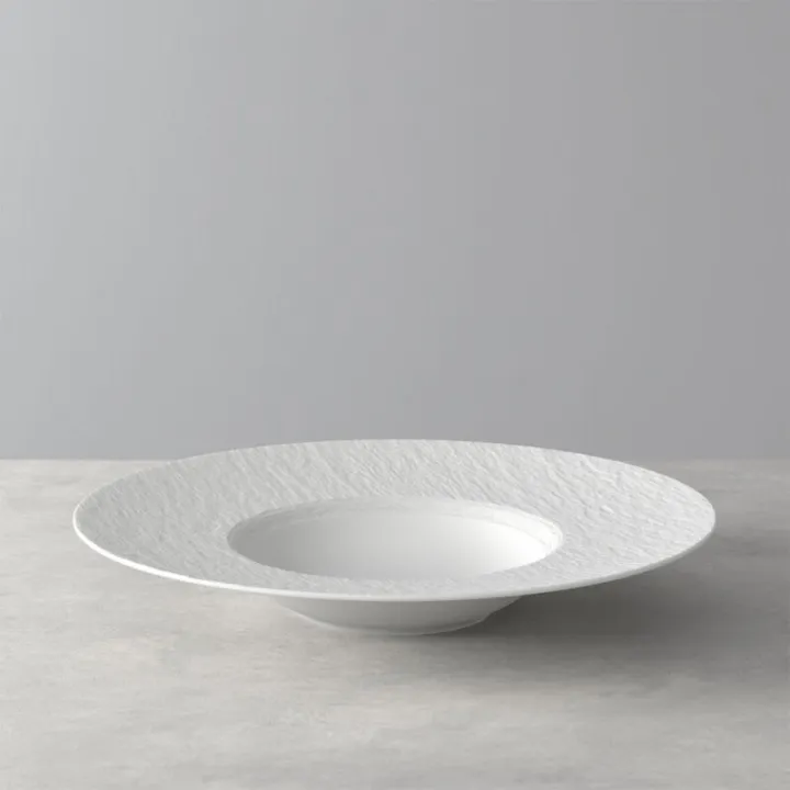 Manufacture Rock - Assiette à pâtes 28 cm, Blanc de Villeroy & Boch