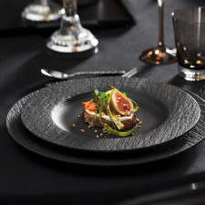 Manufacture Rock Speiseteller 27 cm, Schwarz von Villeroy & Boch