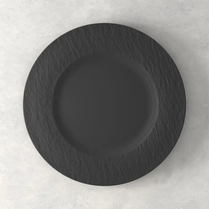 Piatto da portata Manufacture Rock 27 cm, nero di Villeroy & Boch