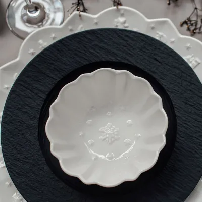 Piatto da portata Manufacture Rock 27 cm, nero di Villeroy & Boch