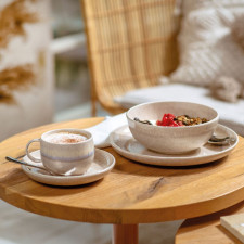 Perlemor Sand Kaffeeuntertasse, 16 cm, von Villeroy & Boch