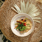 Perlemor sand pasta bowl