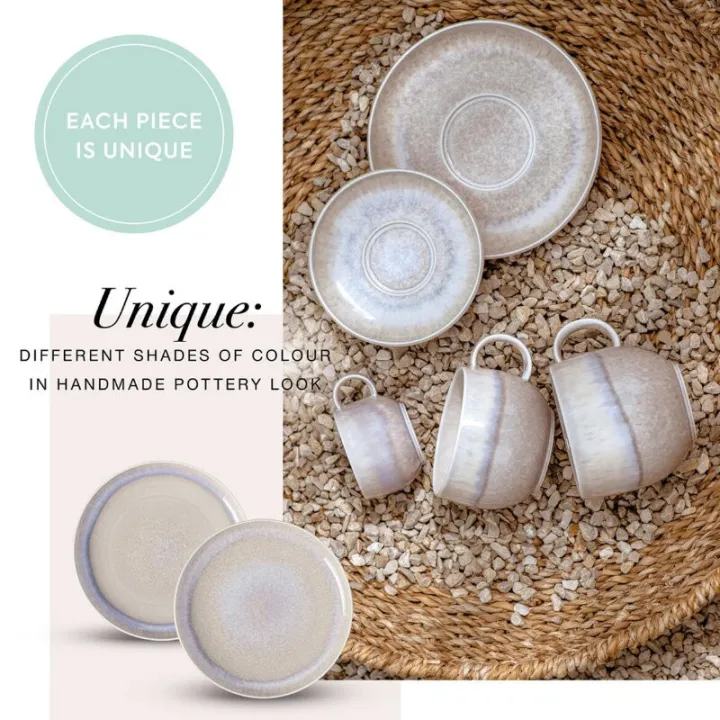 Piatto da portata Perlemor Sand, 27 cm, di Villeroy & Boch