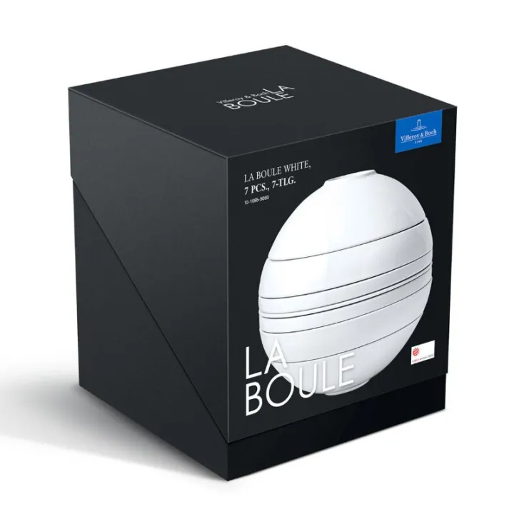 Iconic La Boule, set di stoviglie da 7 pezzi, bianco, di Villeroy & Boch