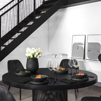 Iconic La Boule, set di stoviglie da 7 pezzi, nero, di Villeroy & Boch
