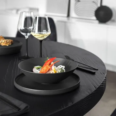 Iconic La Boule, dinnerware set, 7 pieces, black, by Villeroy & Boch