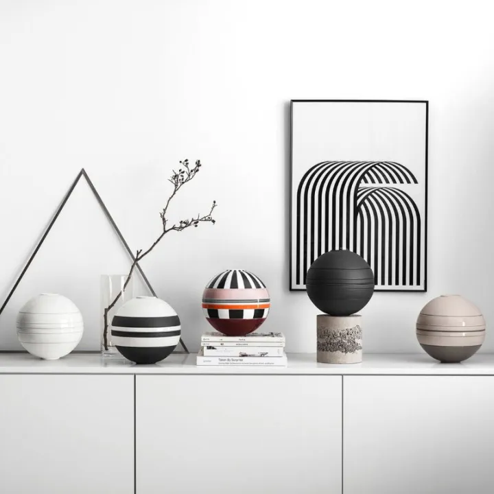 Iconic La Boule, dinnerware set, 7 pieces, black, by Villeroy & Boch