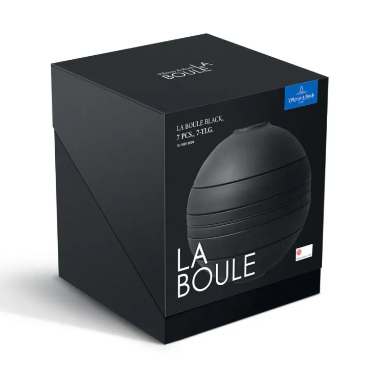 Iconic La Boule, set di stoviglie da 7 pezzi, nero, di Villeroy & Boch