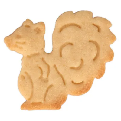 Embossing cookie cutter squirrel