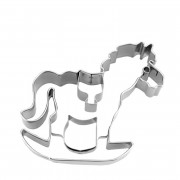 Cookie cutter rocking horse with embossing