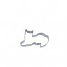 Ausstecher Katze liegend