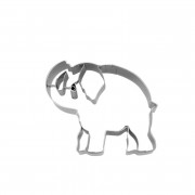 Cookie cutter elephant with trunk on top