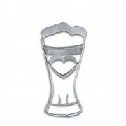 Cookie cutter beer glass