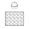 Silikonform Zitronenpatisserie