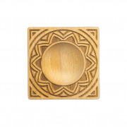 Moule à raviolis artisanal en bois XL Mandala