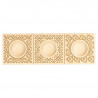Handgeschnitzte Ravioli 3er-Holzform Decor