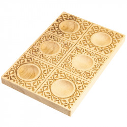 Handgefertigte Ravioli 6er-Holzform Decor